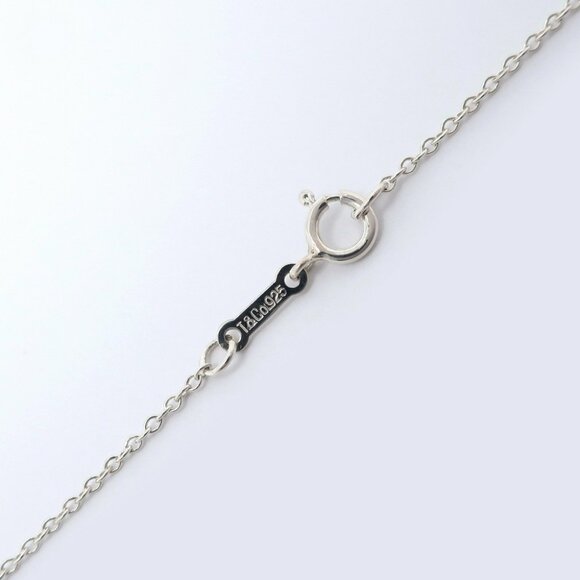 TIFFANY&Co. Open heart Necklace Elsa Peretti Silver925 heart 1.9g Women - Picture 4 of 6